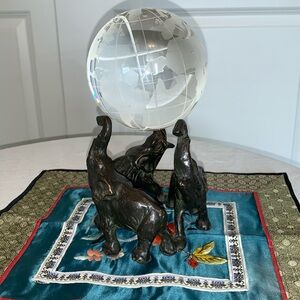 Elephant and Glass Globe